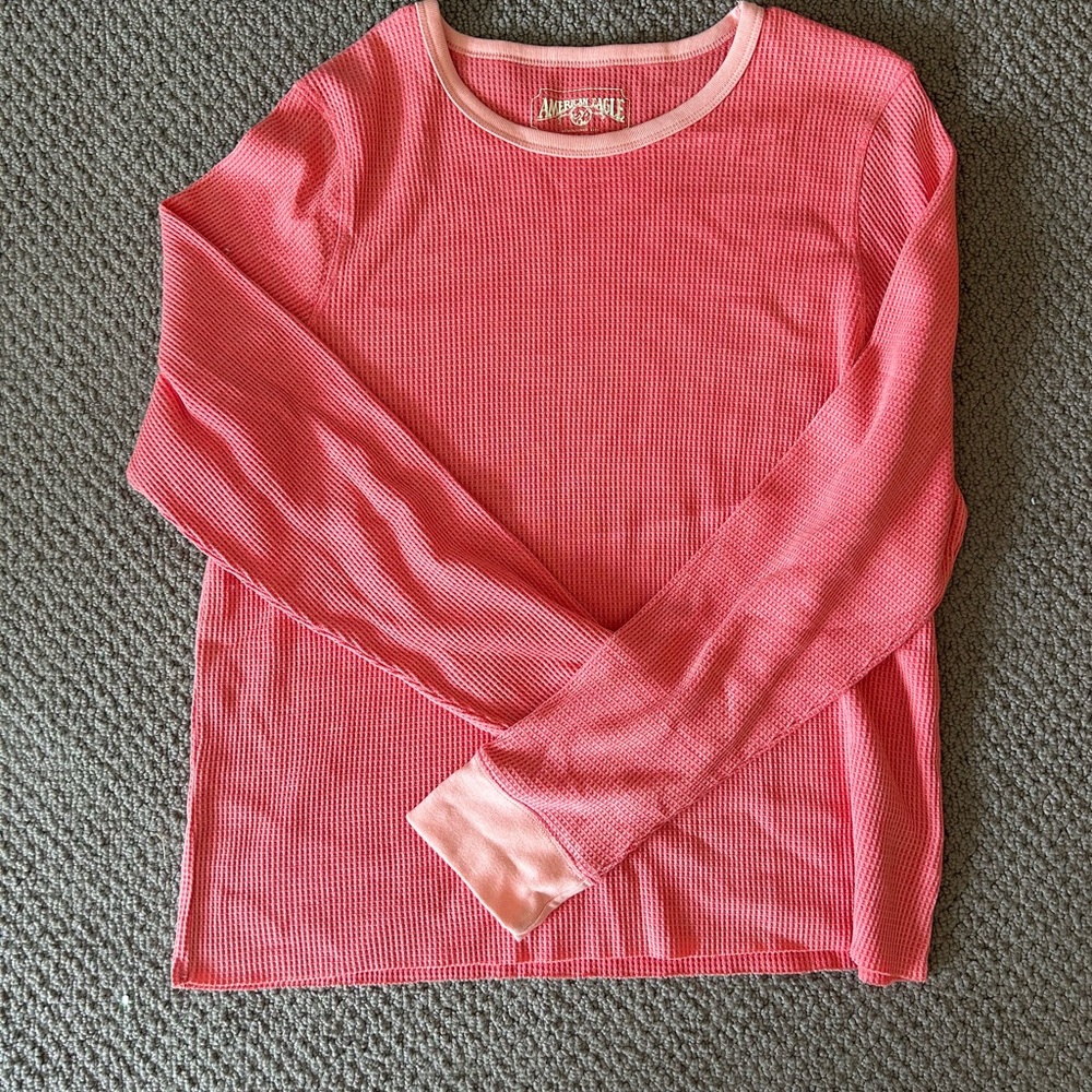 American Eagle Waffle Knit Crewneck-